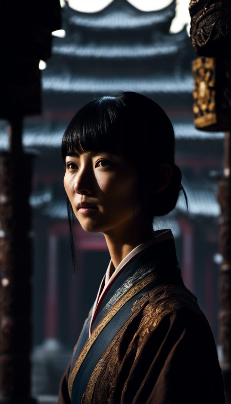 Portrait of pretty woman / open promt
<lora:Strong Expression:1.2> midjourney 5, intricate details, cinematic light, ver...