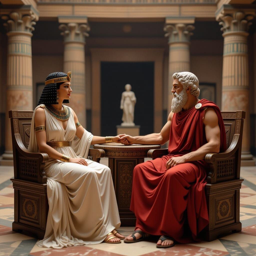 Cleopatra and Plato Discuss Philosophy