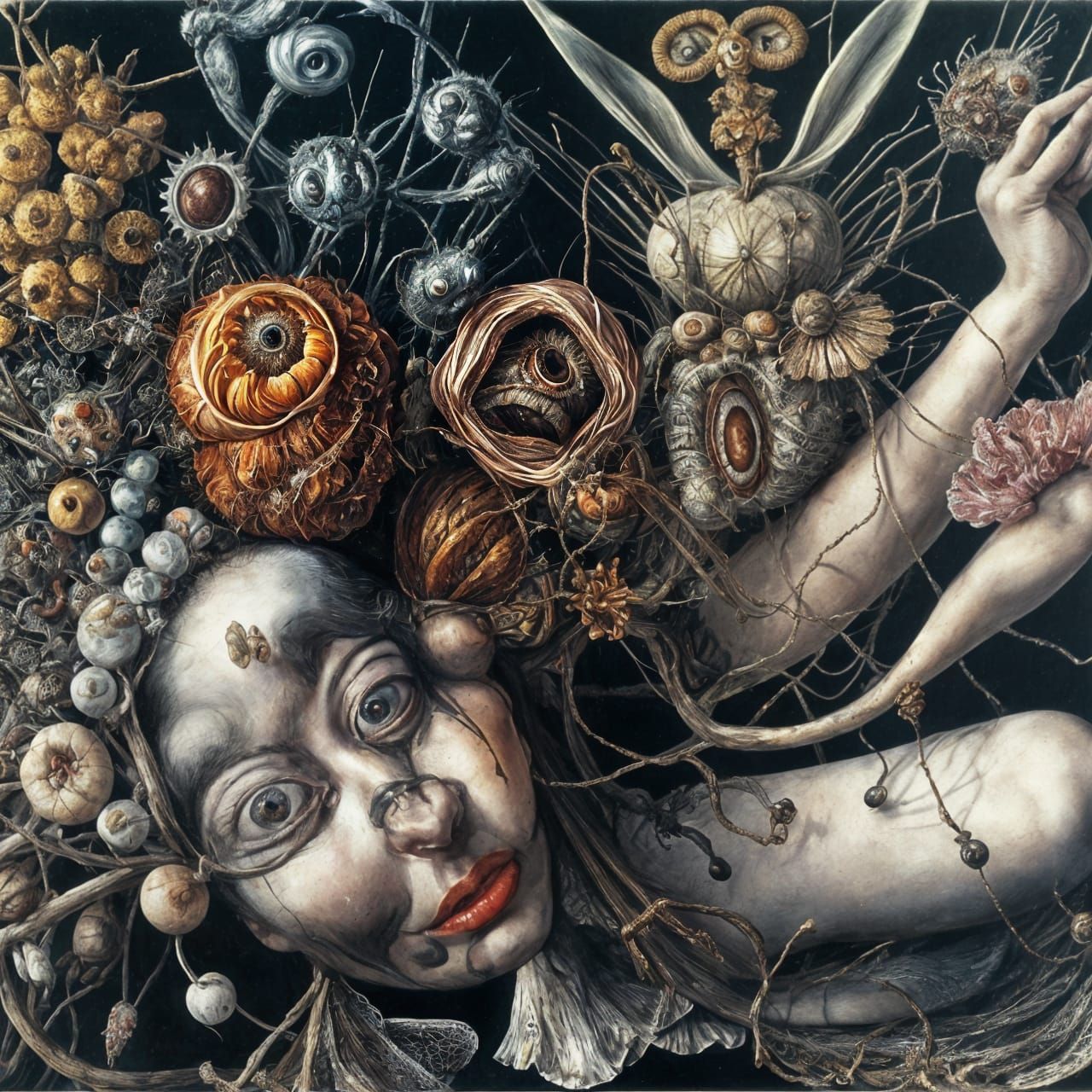 Intricate Open Eyes Concept Art in Hyperdetailed Style