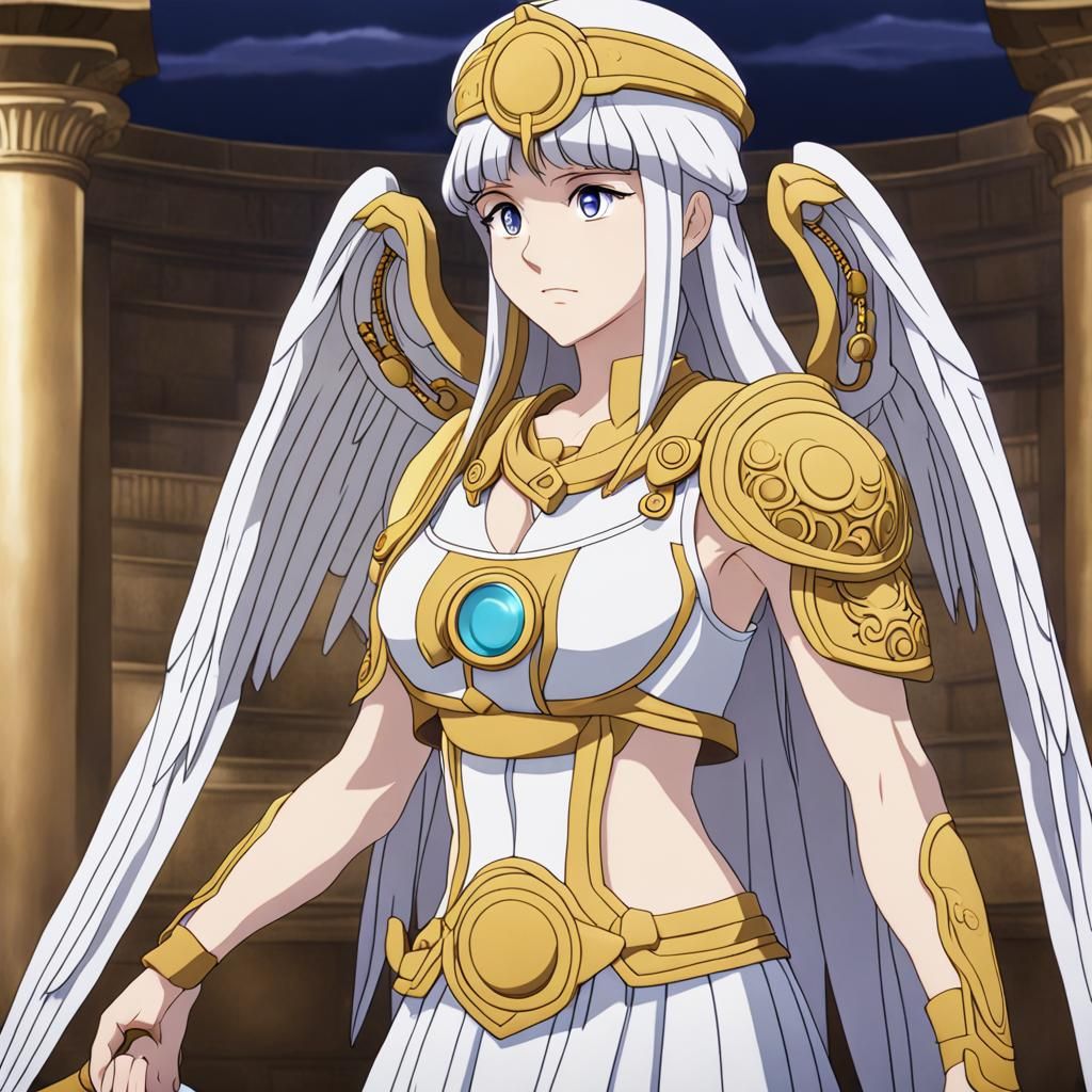 Athena in Anime Style