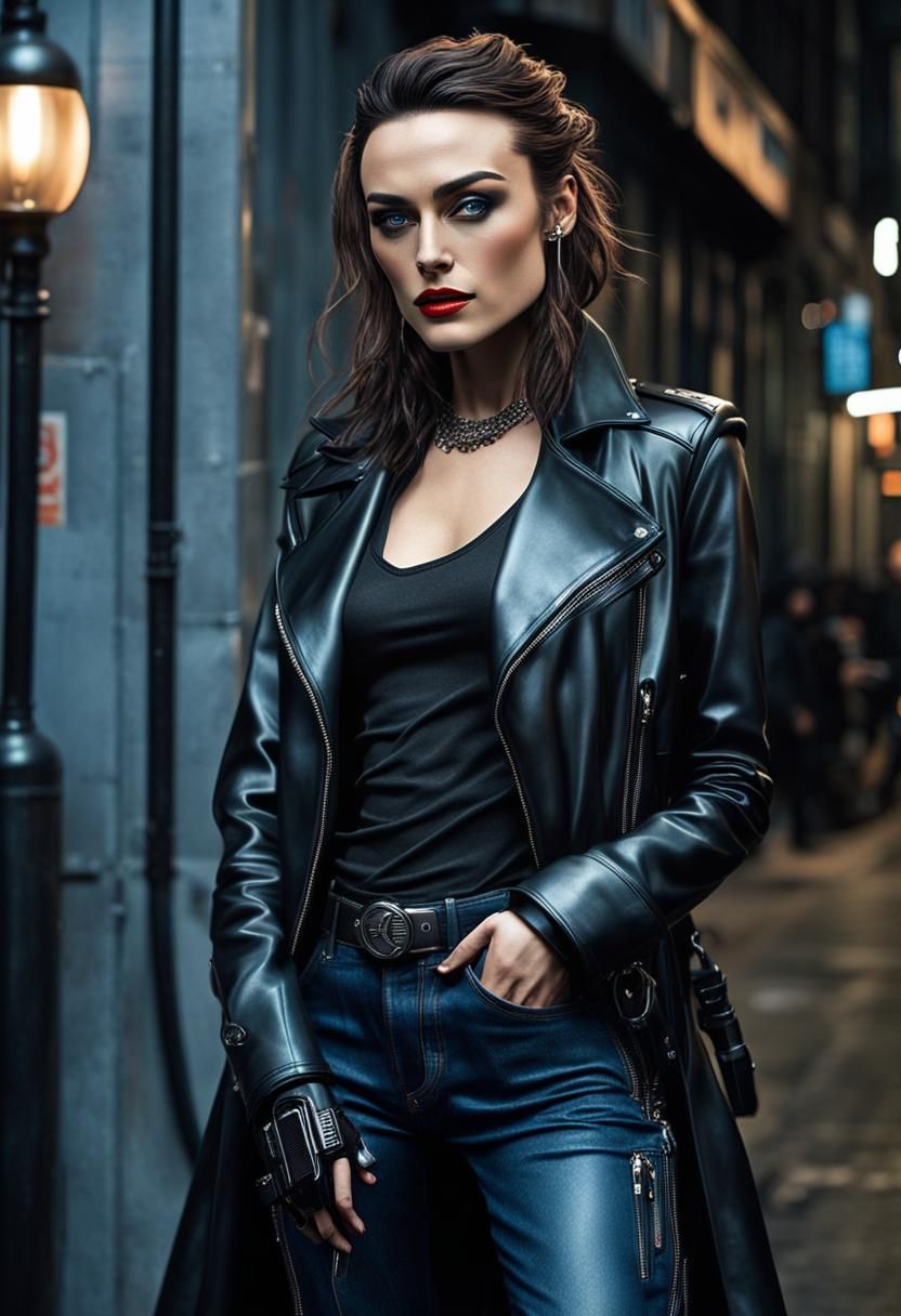 Cyberpunk Rockstar Model in London