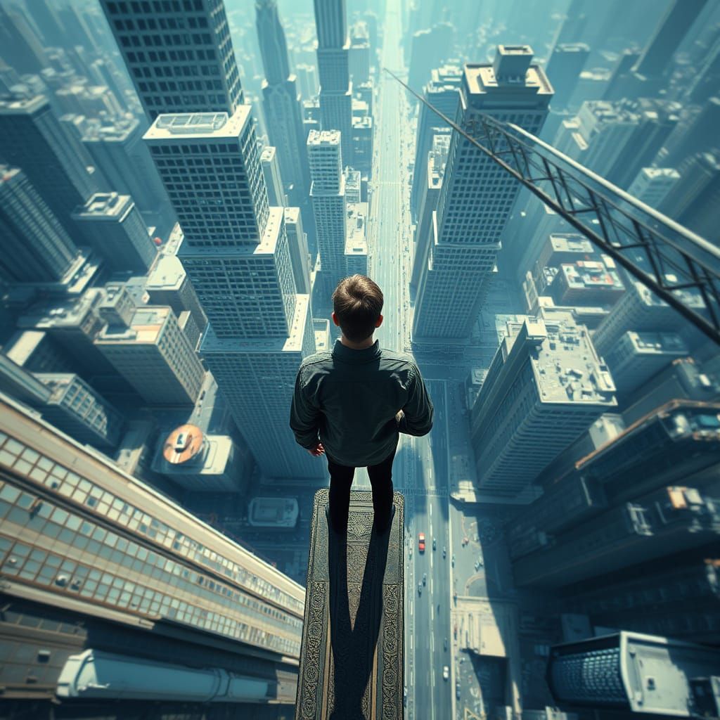 Vertigo-Inducing Rooftop Perspective in Architectural Photog...