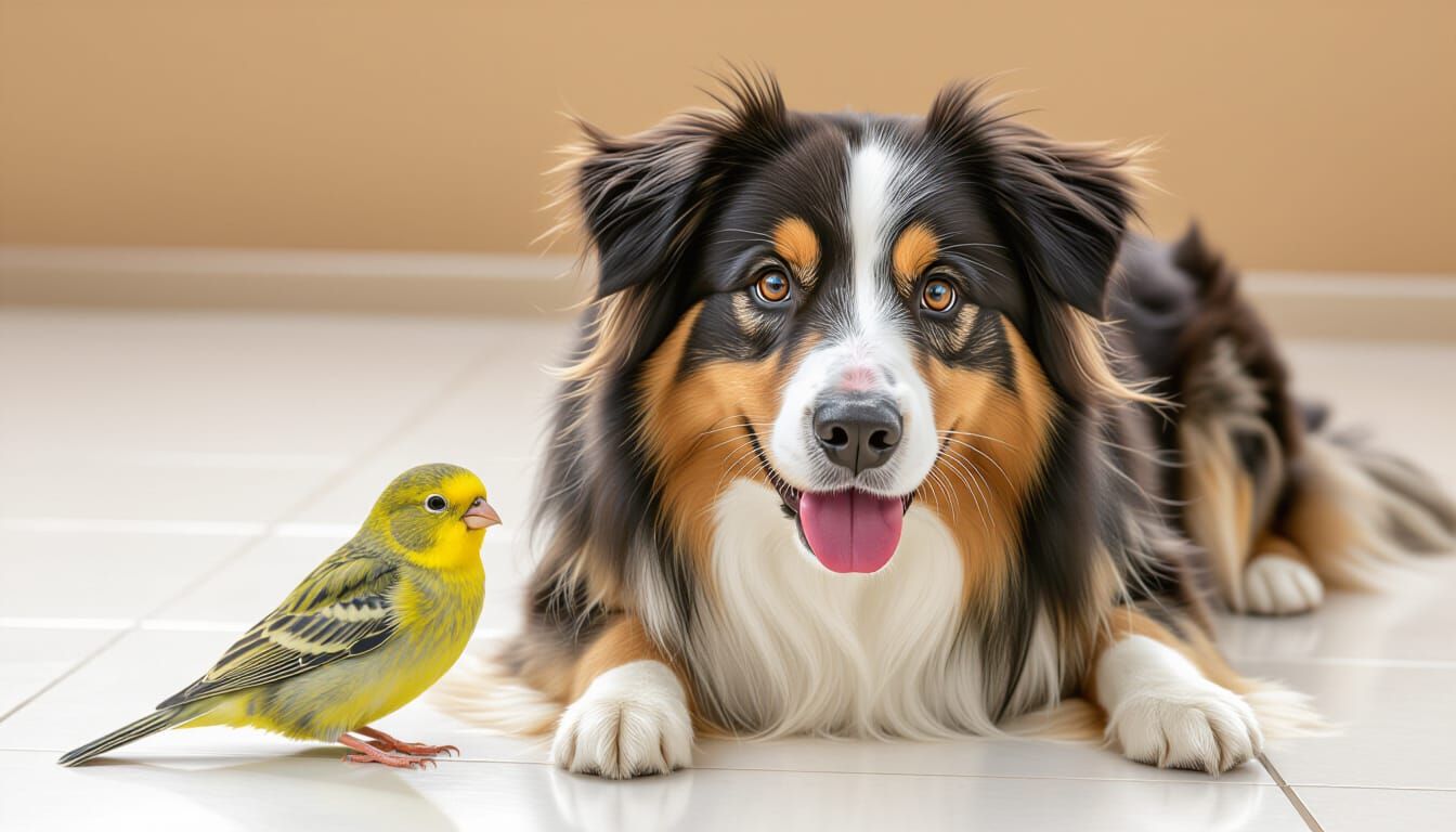Canary and Massive Dog: An Unlikely Friendship