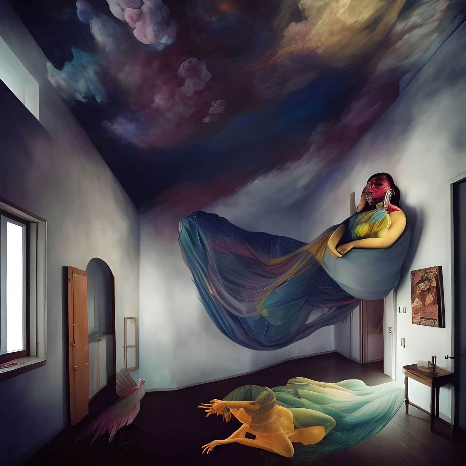 Magical Biological Dreamscape with Prism Particles