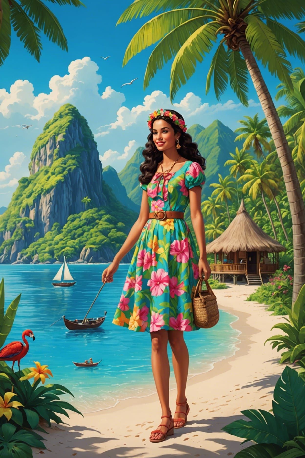 Island journey kitsch