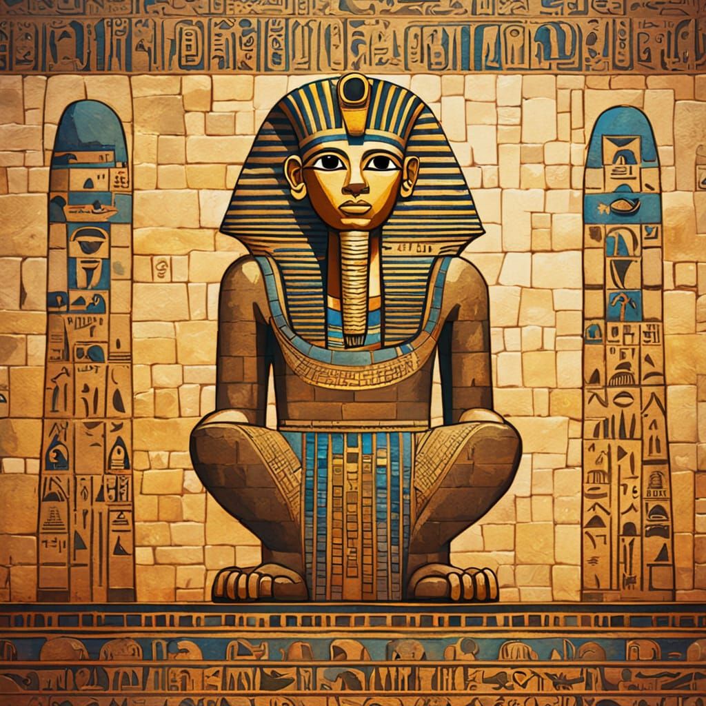 Golden Medjed in Ancient Temple