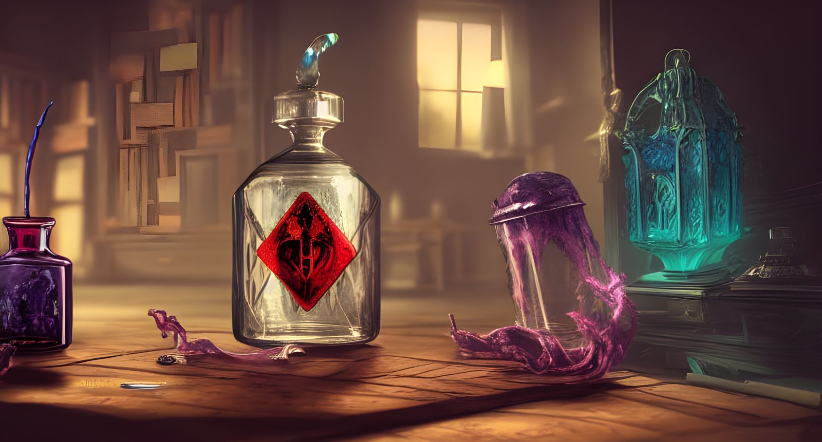 Sinister Magical Potion in Hyper-Realistic Detail