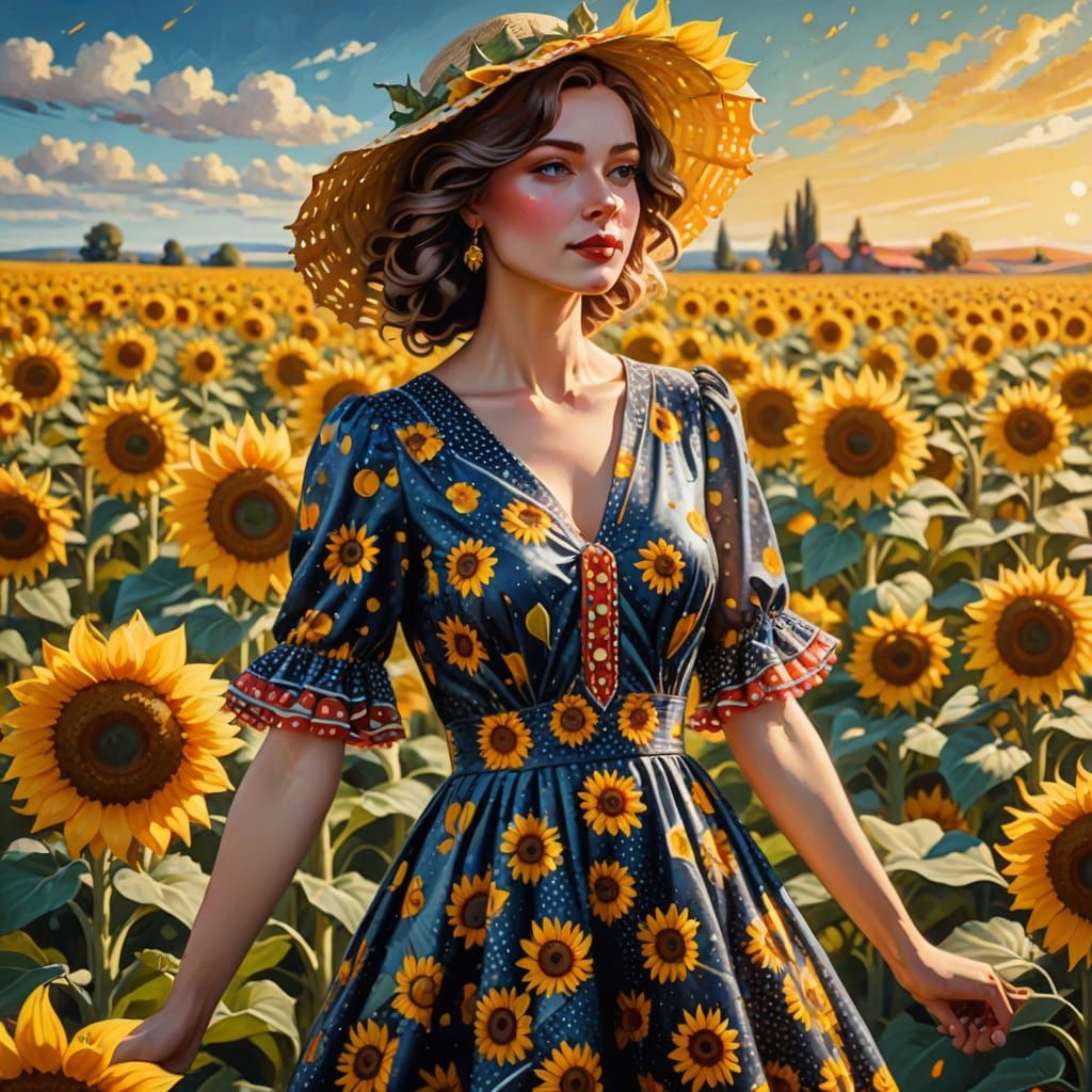 A lot of sunflowers