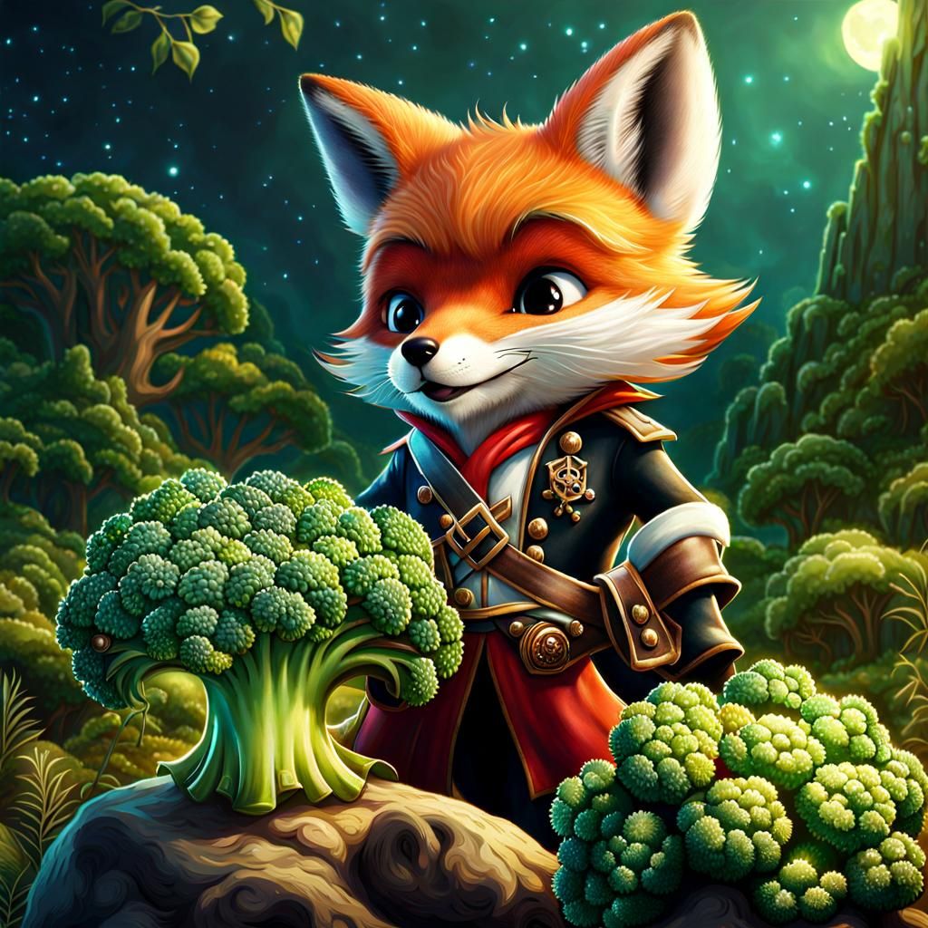 Fox-Alot loves broccoli 🥦