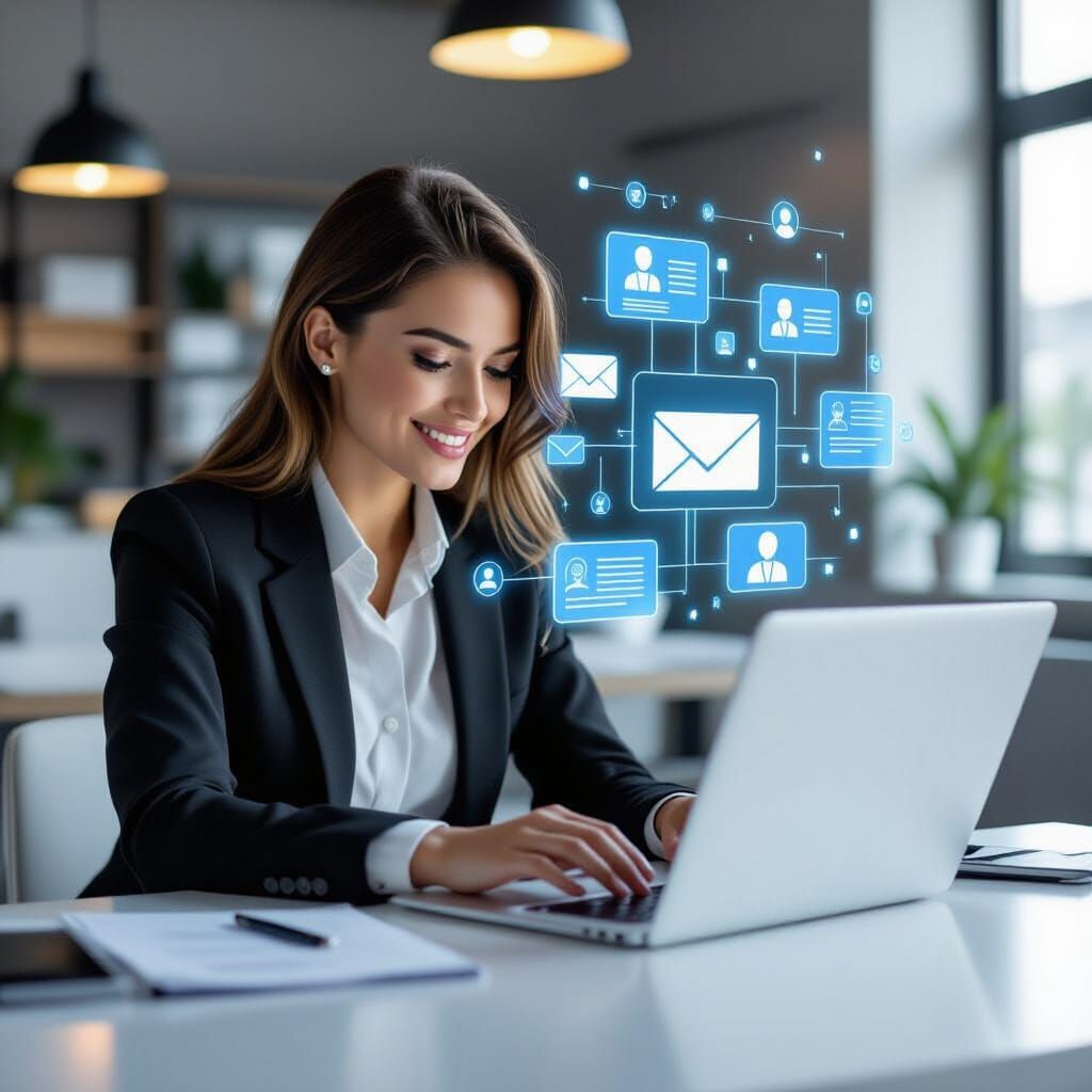 Young Professionals Update Resumes in Modern Office