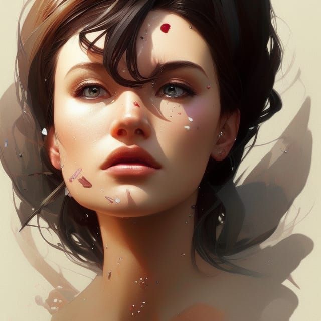 Gorgeous Lady Portrait in Hyperdetailed Digital Art