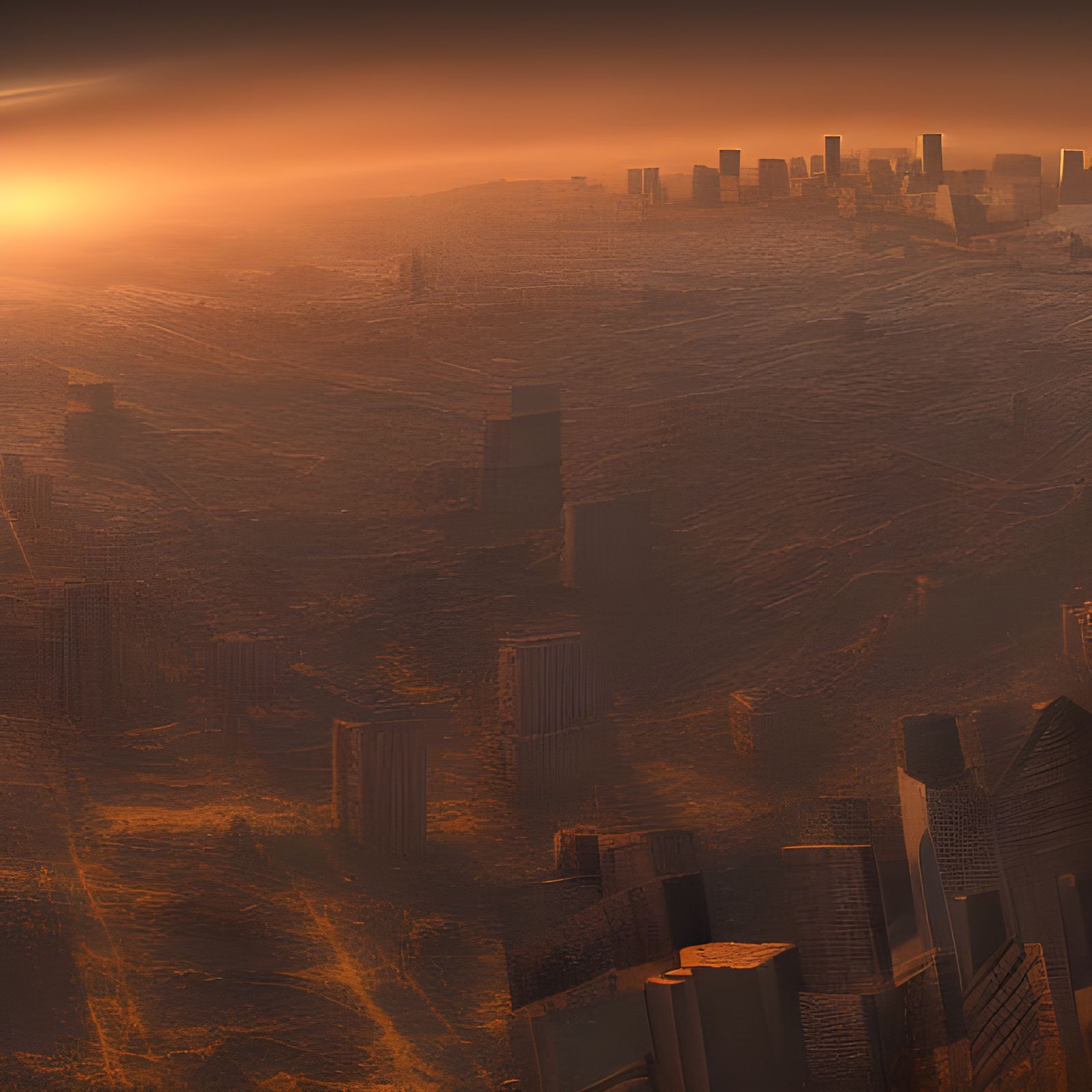 Nuclear winter at Los Angeles
