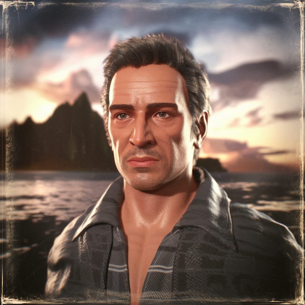 Epic 3D Portrait of Pedro Jimenez in Cinematic Film Style