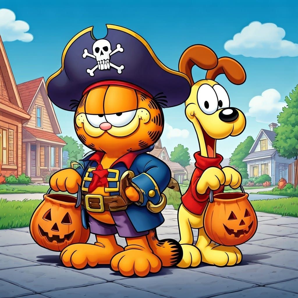 Garfield and Odie's Halloween Pirate Adventure