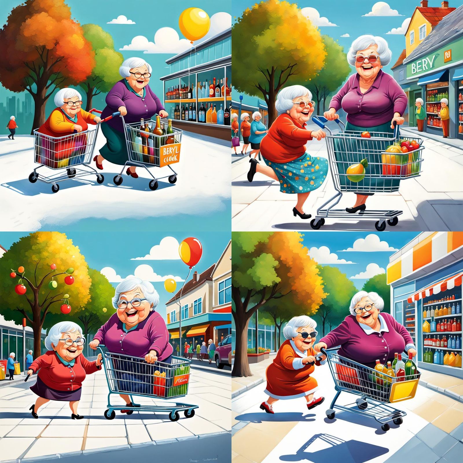 (Two naughty DRUNK:3.0) Happy big beautiful grannies BBW fat...