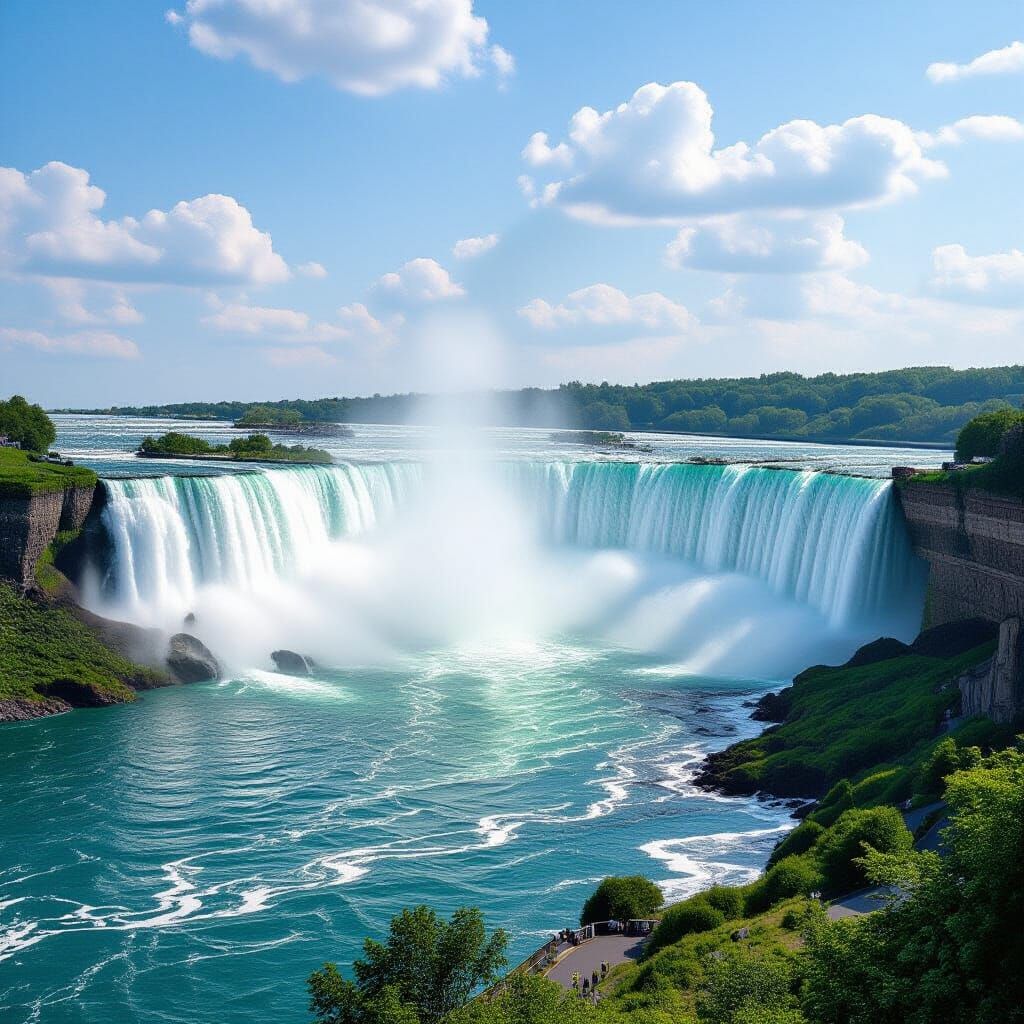 Majestic Niagra Falls in Captivating Detail