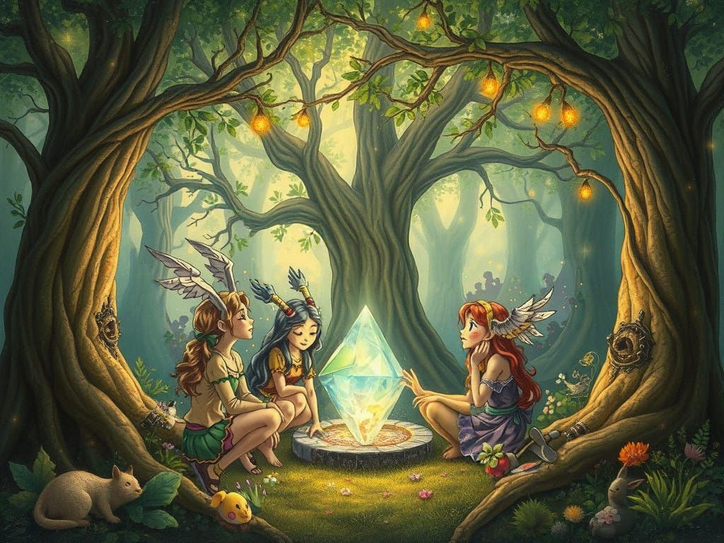 Ethereal Friends in a Crystal Citadel