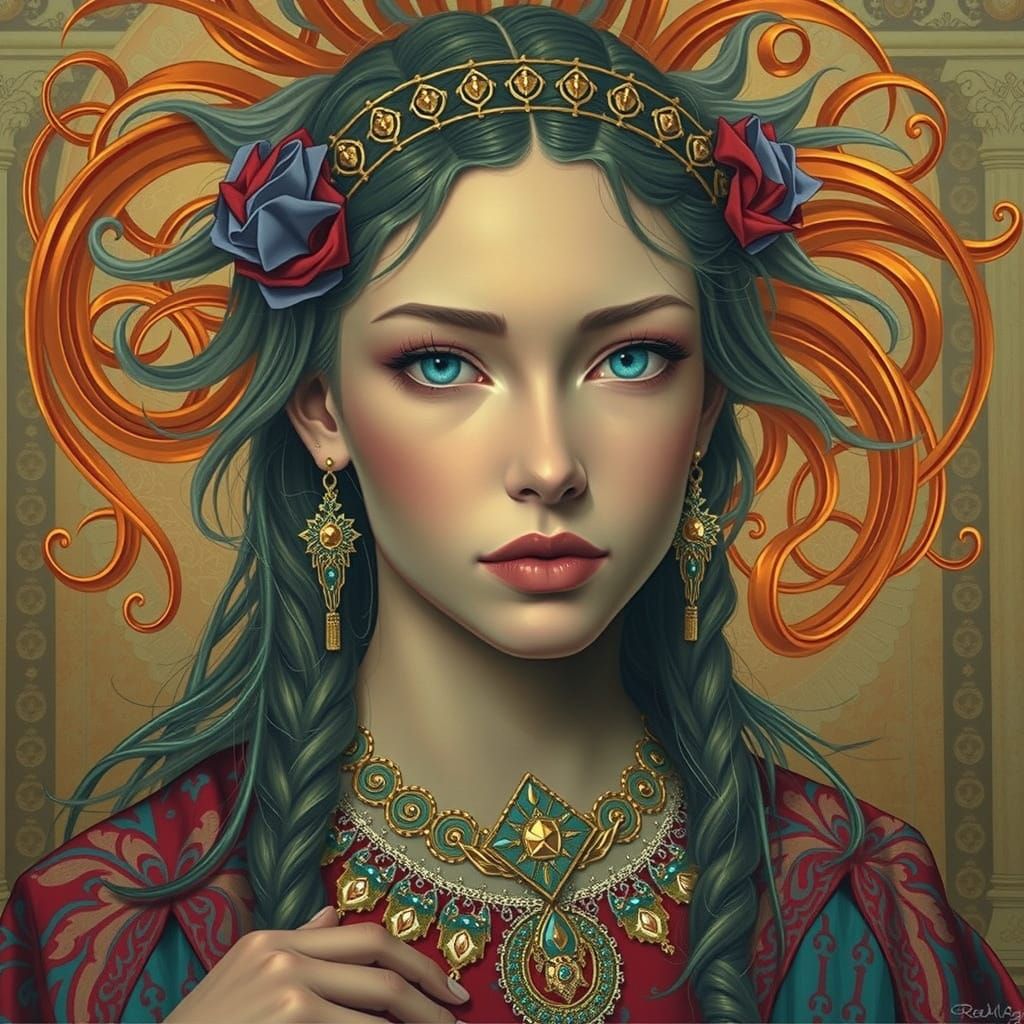 Expressive Hairstyle in Hyperrealism