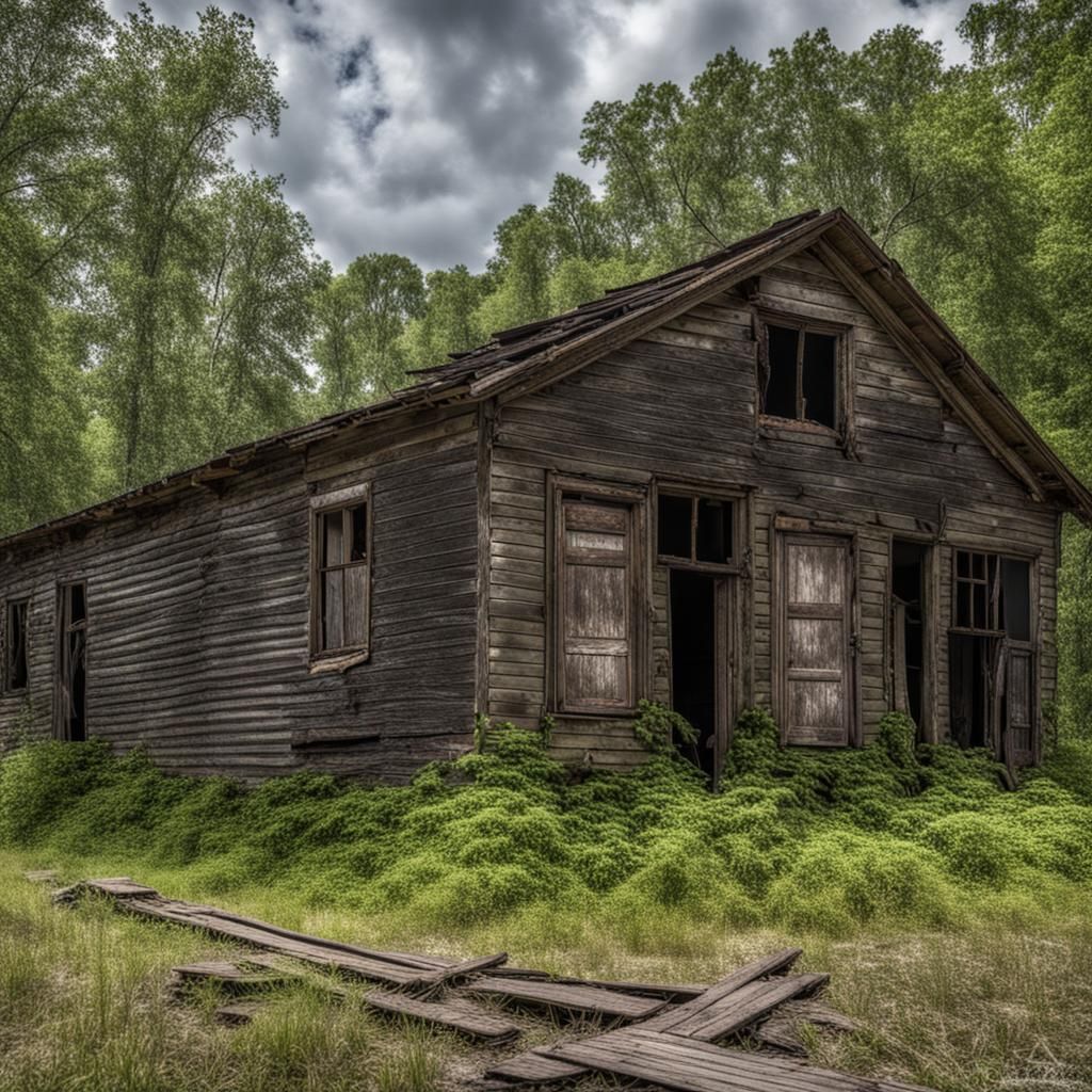 Abandoned Steampunk Swamp Town