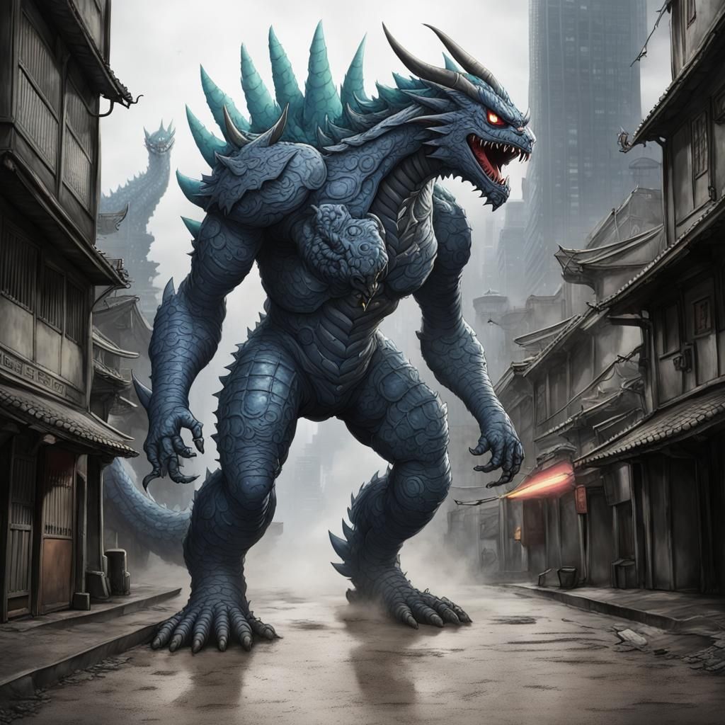 Kaiju Monster Generated from Simple AI Prompt