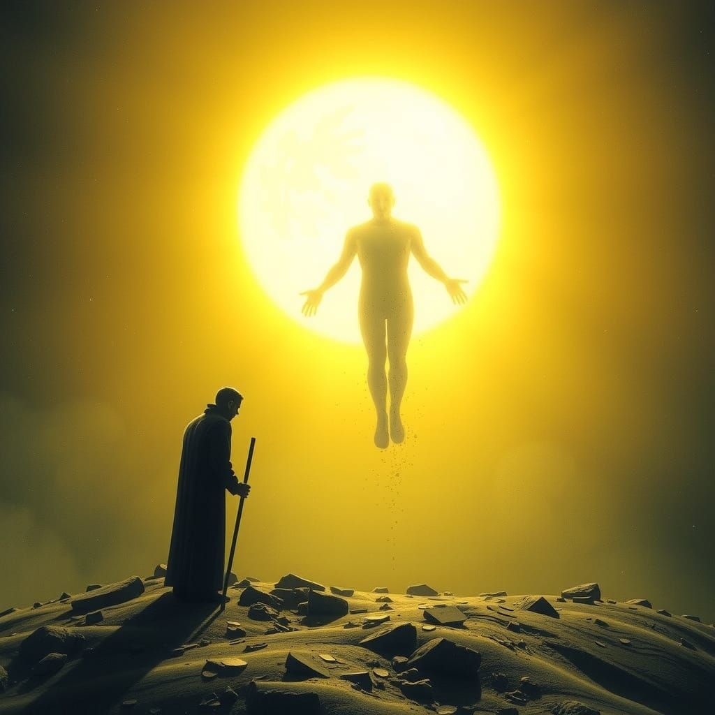 Mysterious Humanoid Entity Buried the Sun in a Dark Aestheti...