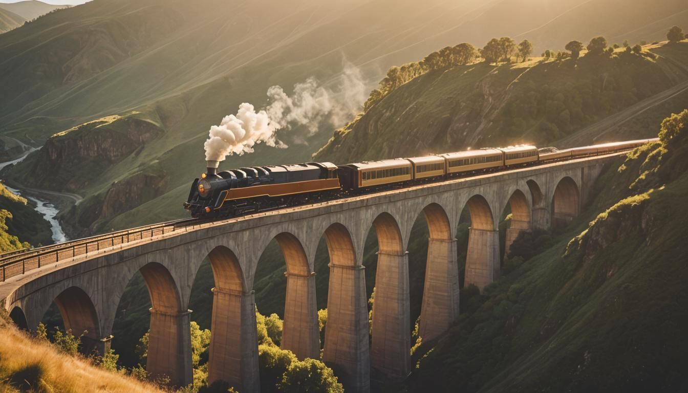 Streamlined Steam Locomotive at High Speed