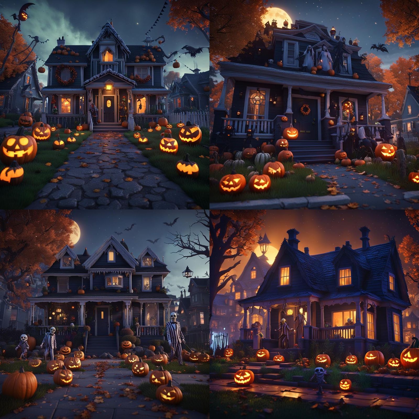 Beetlejuice Halloween Trick-or-Treat in 3D Style