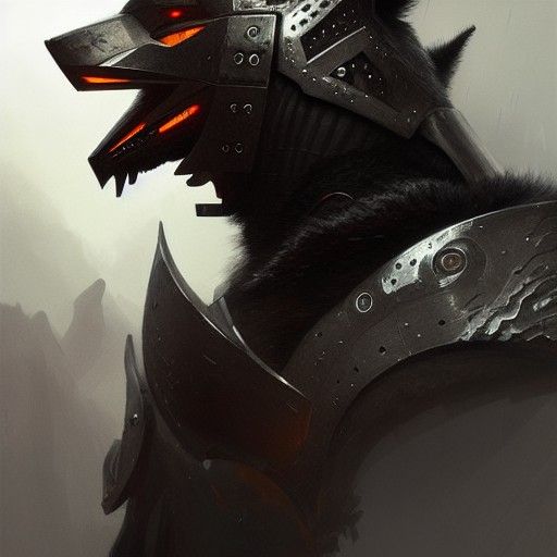 Berserker Armor Black Fox Portrait in Unreal Engine 5