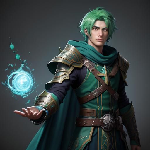 Teenage Cleric with Fonons: Detailed Matte Painting