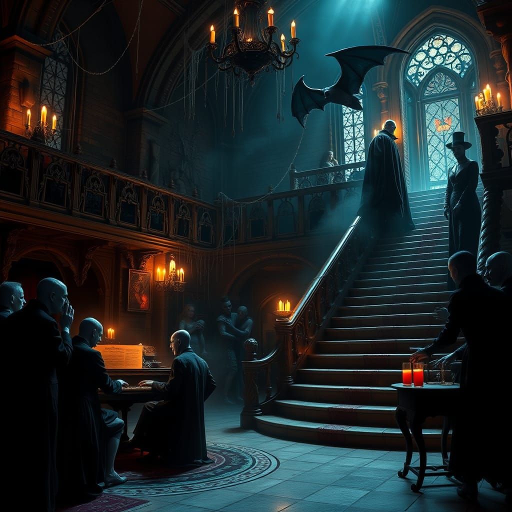 There is a caberat full of monster and ghouls and a ghost pl...