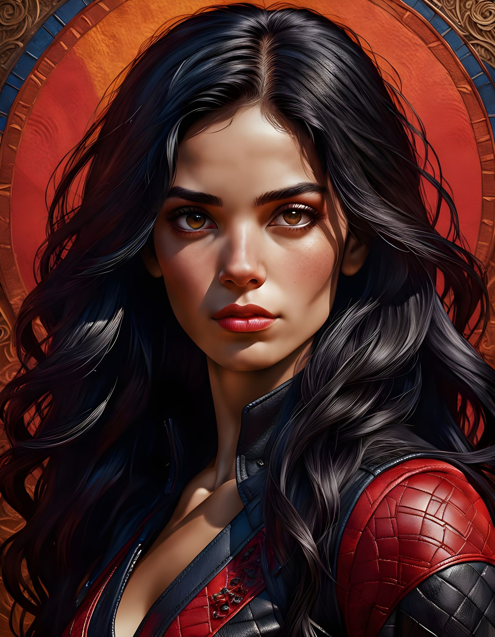 Hyperrealistic Italian Goddess in Patchwork Skin