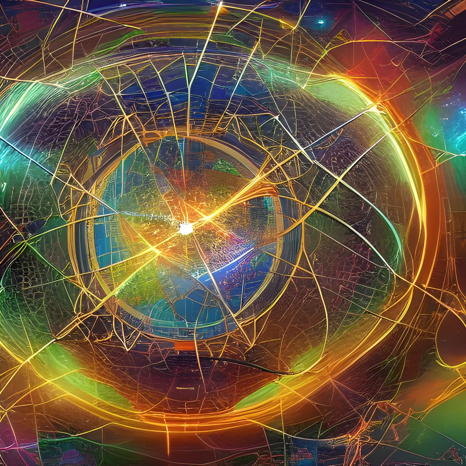 Ley Lines Around Amsterdam: Hyperdetailed Digital Art