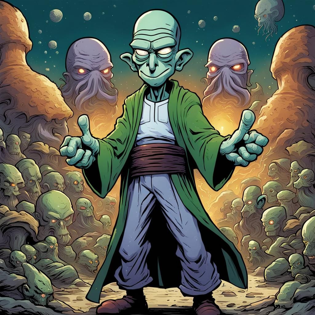 Squidward as Piccolo