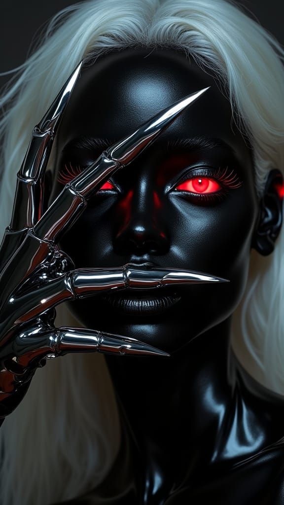 Hyper Realistic Portrait with Avant-Garde Futuristic Energy