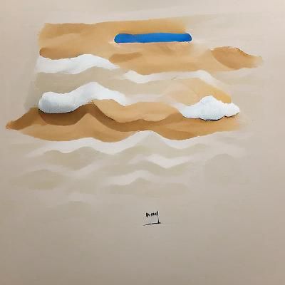 Minimalist Beach Painting