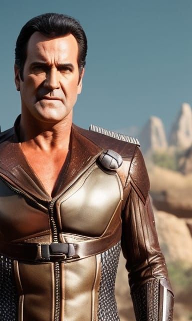 Bruce Campbell as Harry Mudd: Retro Sci-Fi Portrait