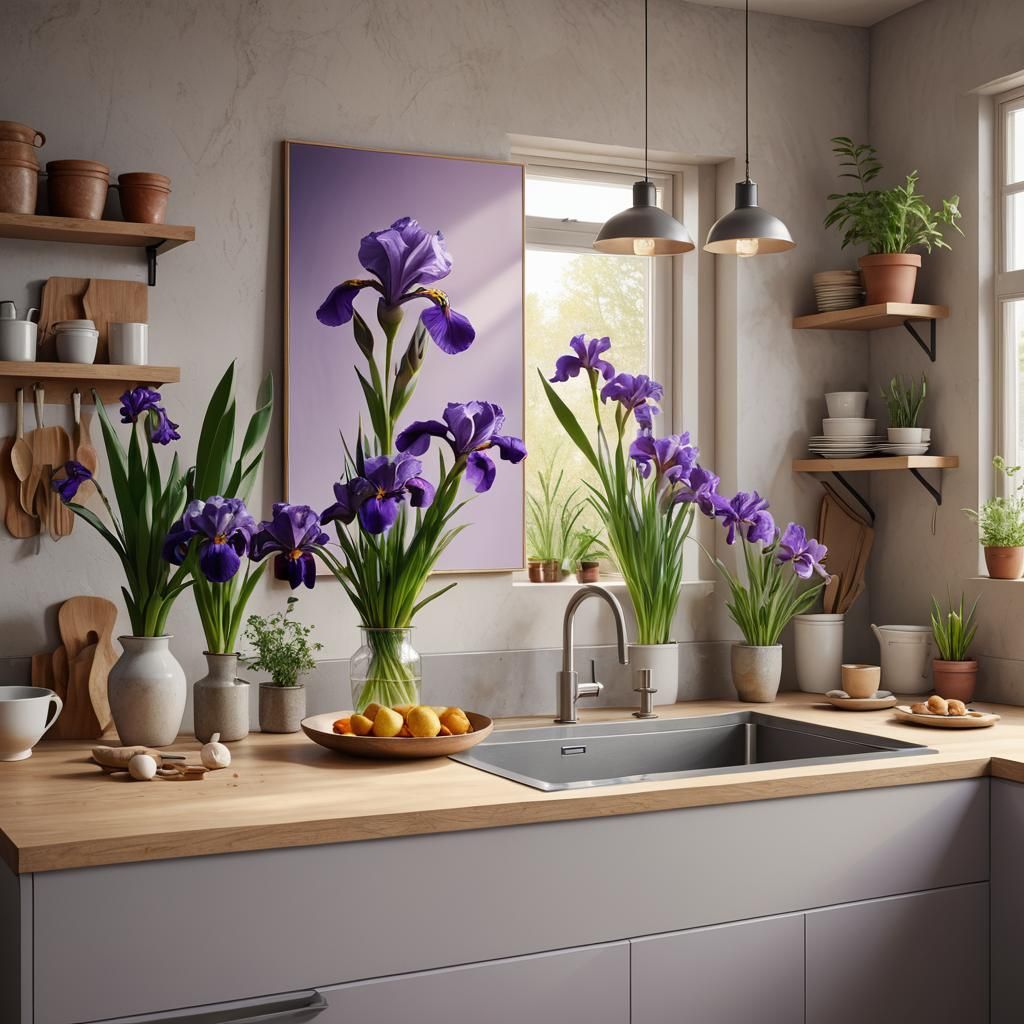 Modern Kitchen in Scandinavian Minimalist Style