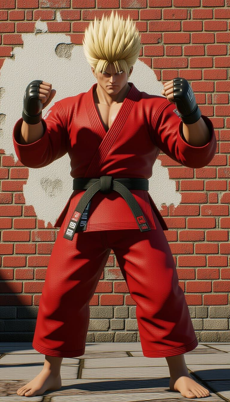 Paul Phoenix in Realistic CGI Style