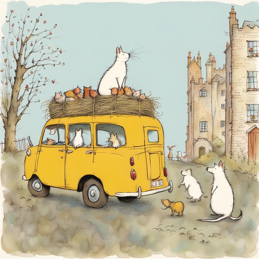 Charming Animal Characters in Storybook Illustration