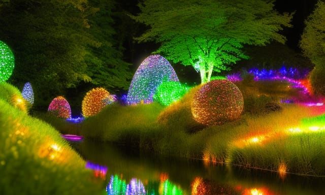 Magical Fantasy Landscape with Fairies in Photorealistic Sty...