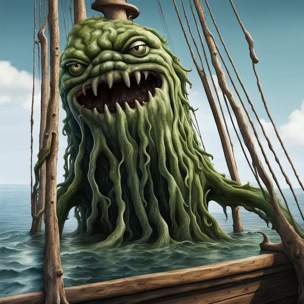 Giant Seaweed Monster Rises from the Depths