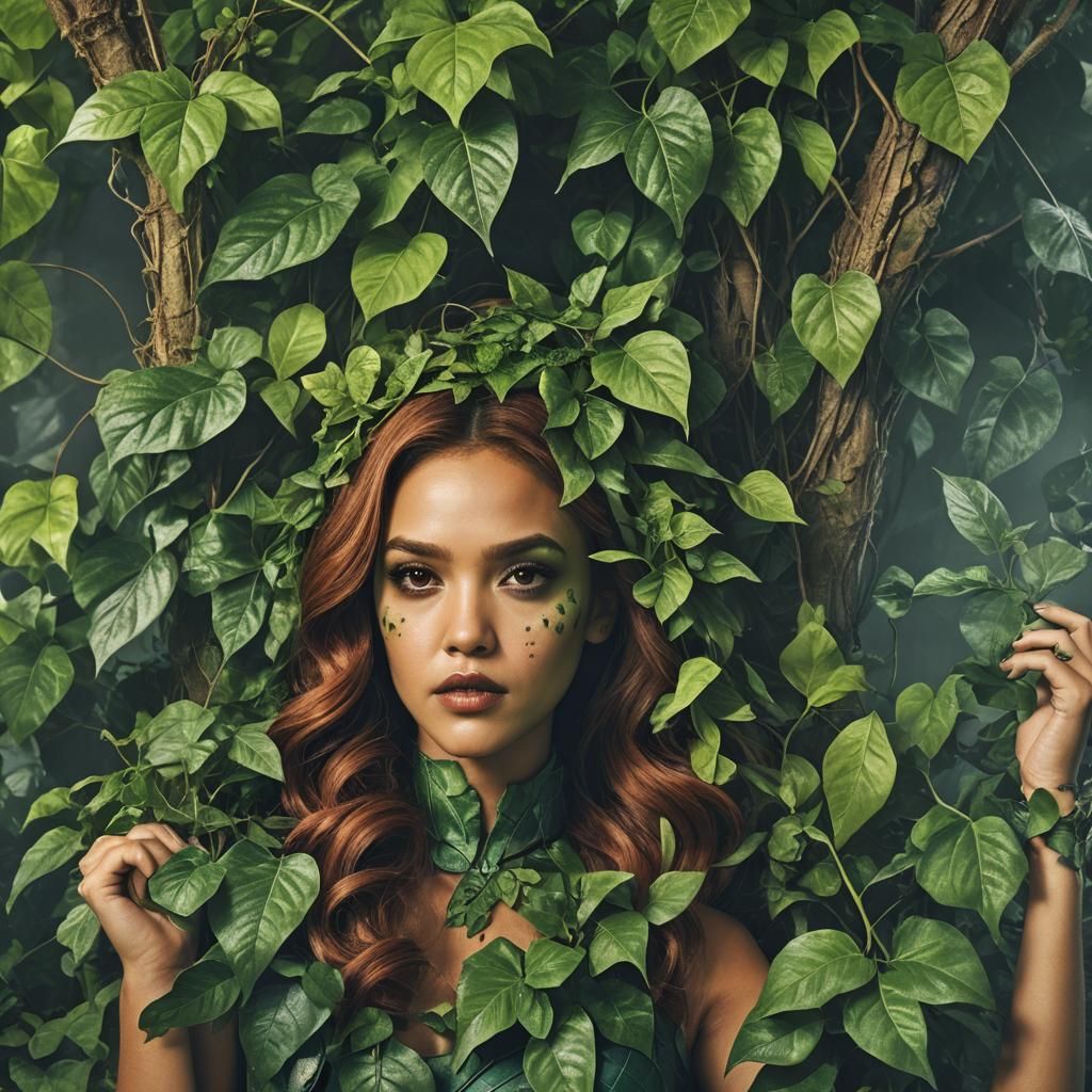 Poison Ivy in Hyperrealistic 8k Resolution