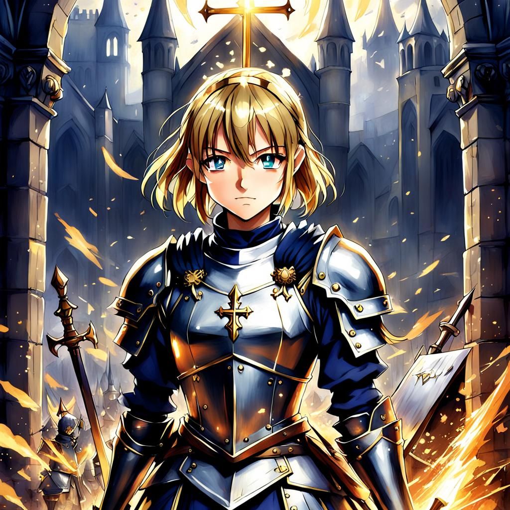 Joan of Arc in Anime Style