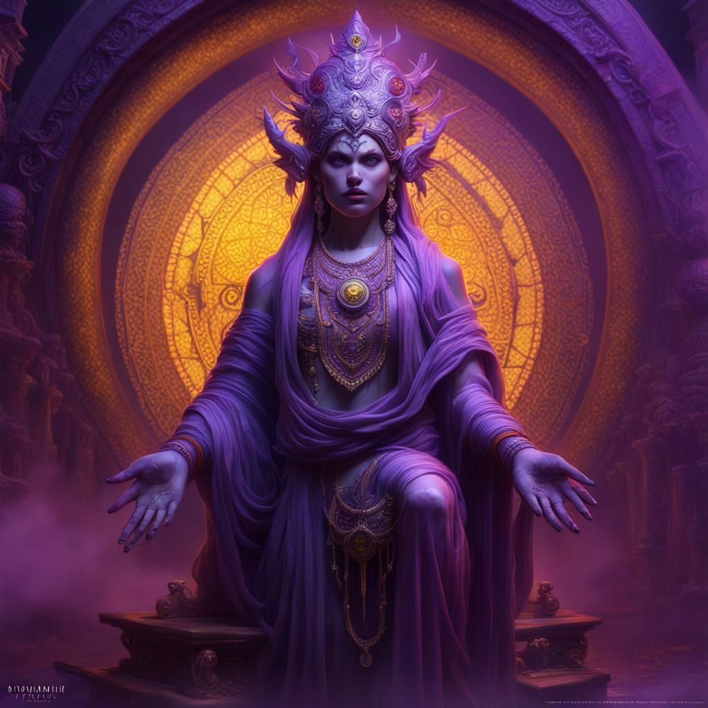 Intricately Detailed Bhuta Spirit Dark Fantasy Concept Art