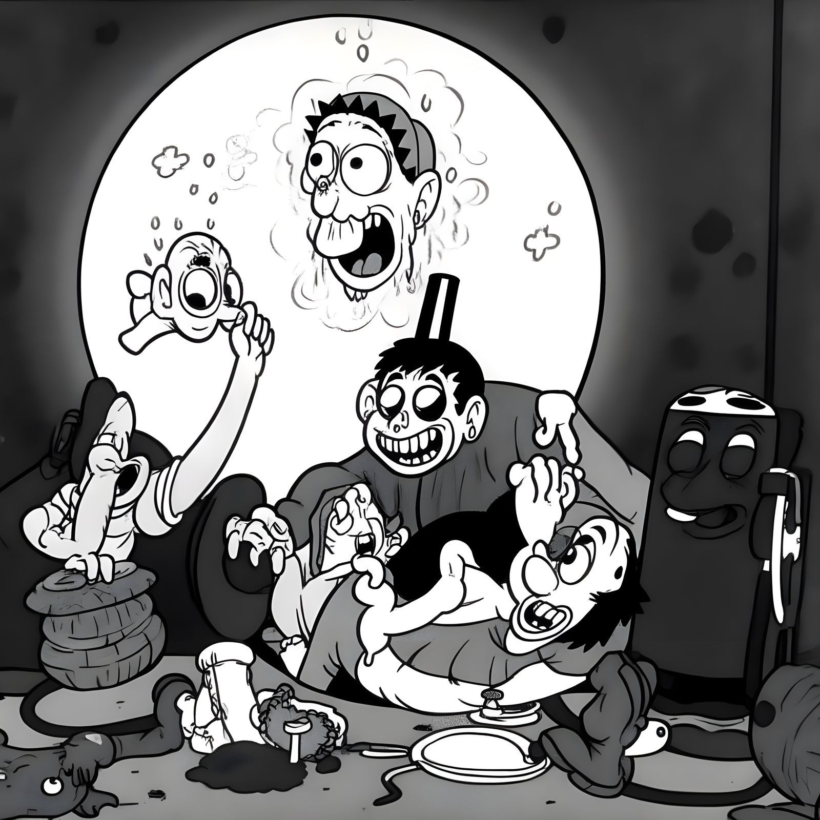 1930s Cartoon Style Text Art: Spiritual Quote