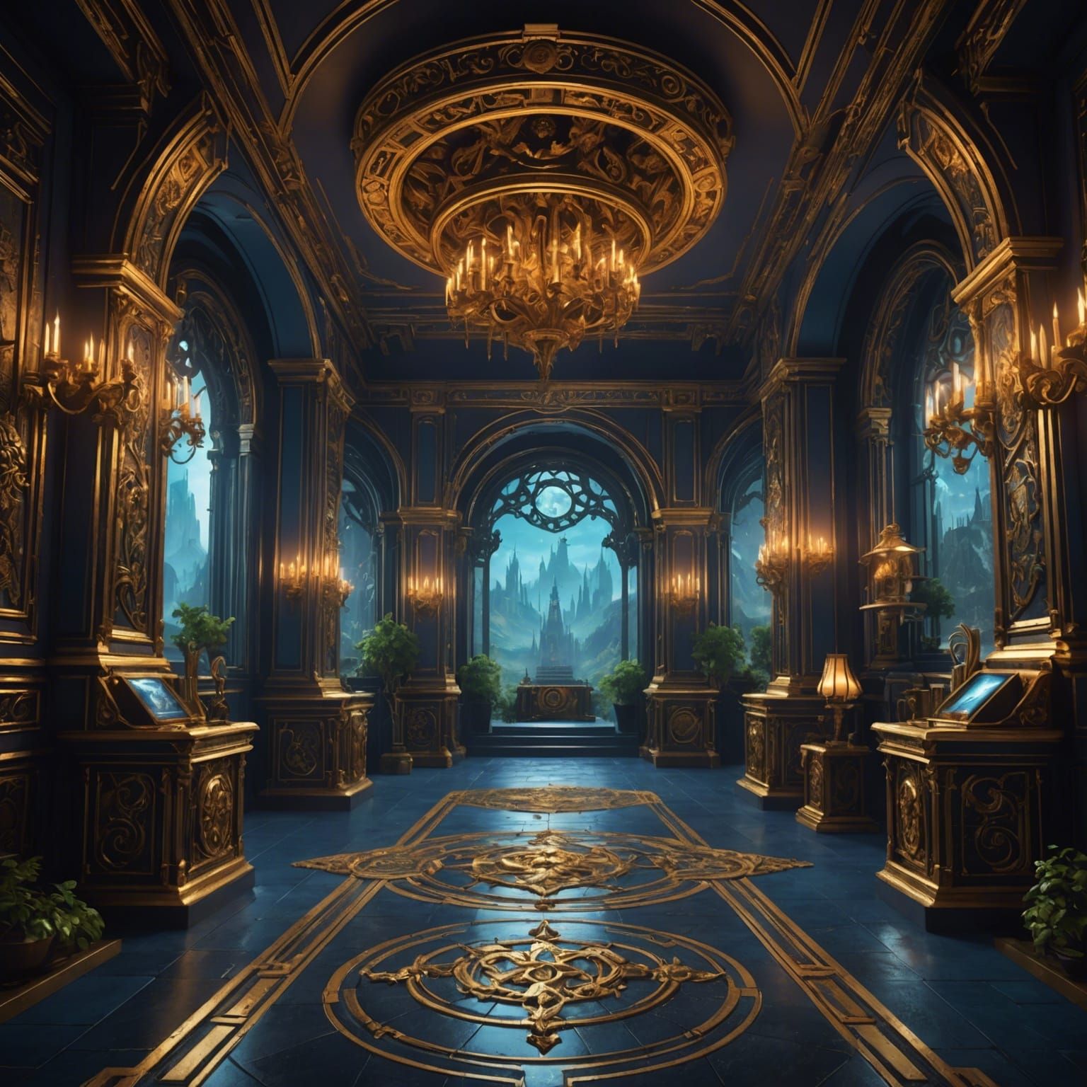 NFC Business Card as Detailed Matte Painting