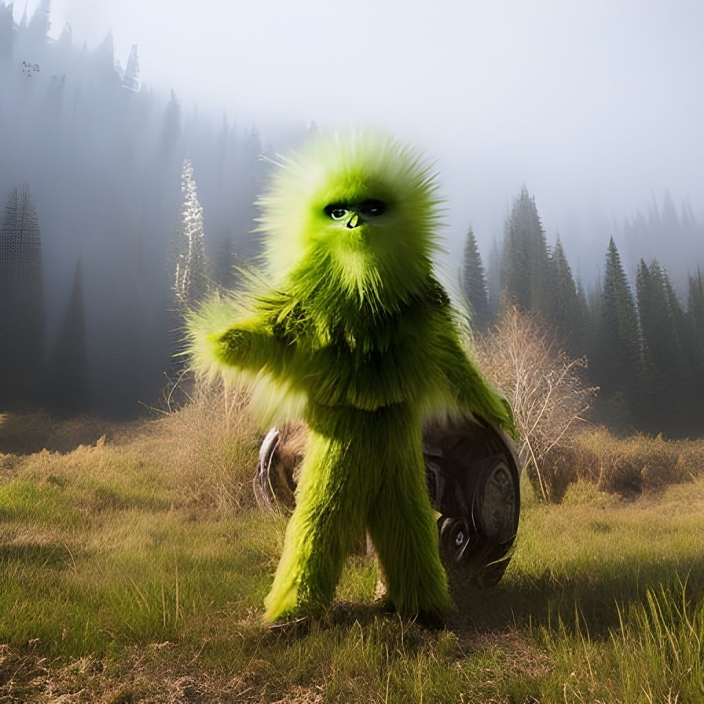 Alien in Costume, Hyperdetailed Portrait