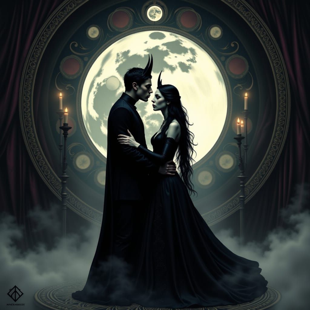 Ethereal Waltz of Eternal Love in a Dreamlike Atmosphere