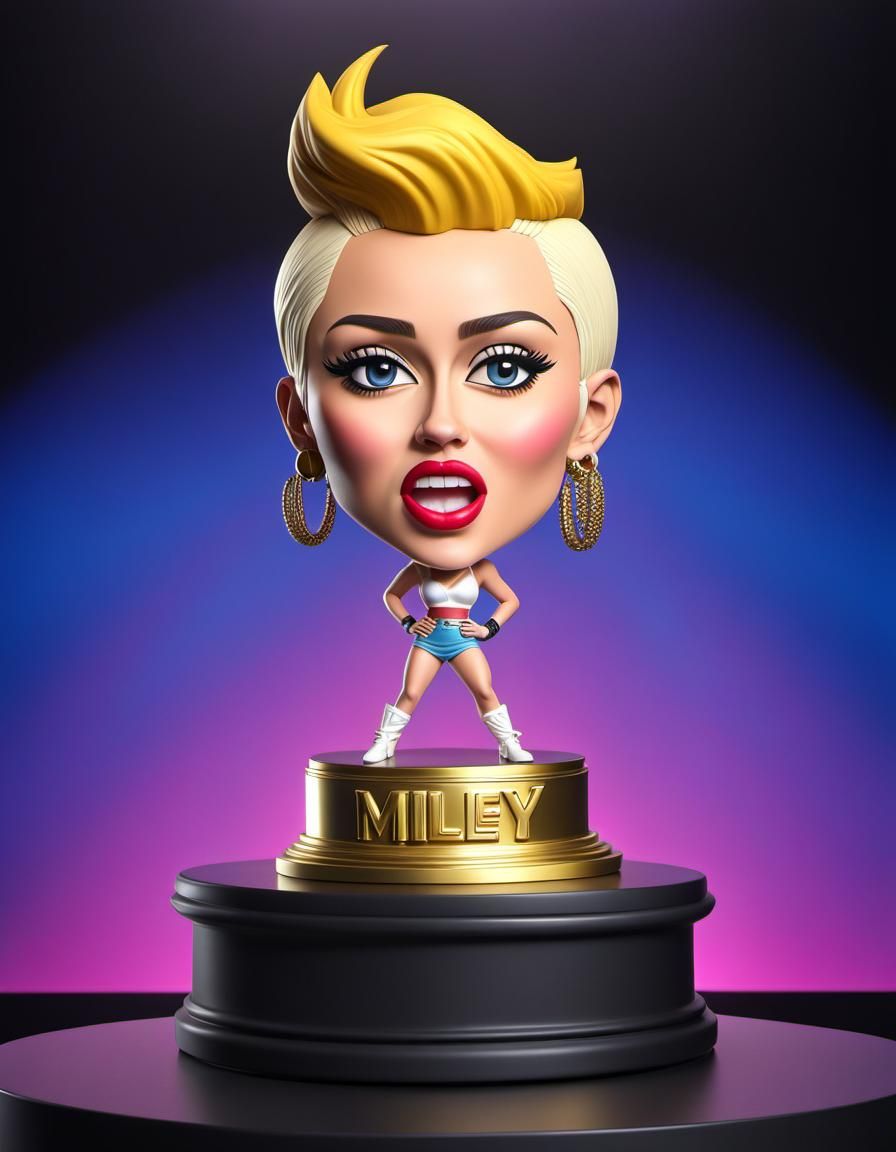 Miley Cyrus mega bobblehead