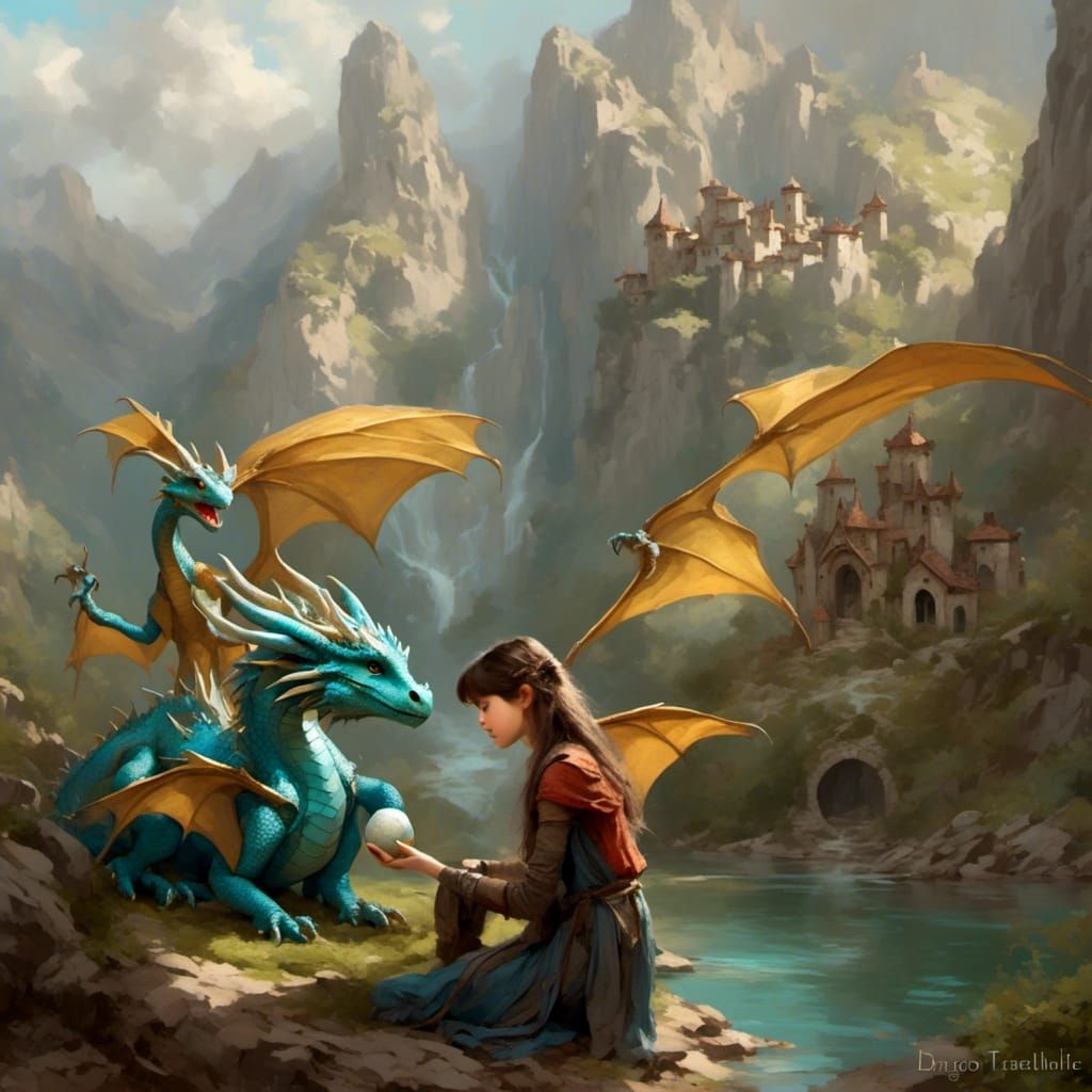 Dragon Hatching and Meeting its Keeper